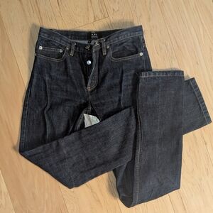 A.P.C. New Cure F - Rare - Women's Cut Low Rise Dark Indigo Denim